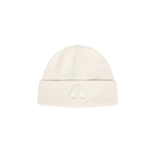 MOOSE KNUCKLES 女士驼鹿指关节徽标刺绣羊毛针织帽 米色 M32LA502 575 商品图0