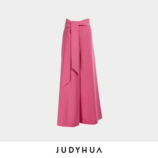 JUDYHUA 系带高腰设计款长裤 商品图3