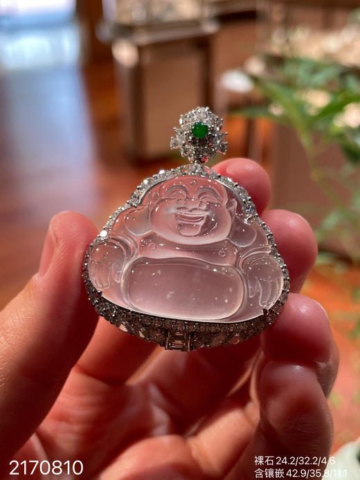 2170810，玻璃佛公吊坠。具体价格微信咨询 商品图6