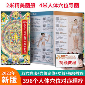 【9.9元包邮】【附视频教程】396个成人穴位对症理疗思维导图 人体经络穴位图解 中医按摩经络穴位书籍经络穴位艾灸刮痧按摩大全 经络穴位大全书