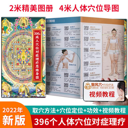 【9.9元包邮】【附视频教程】396个成人穴位对症理疗思维导图 人体经络穴位图解 中医按摩经络穴位书籍经络穴位艾灸刮痧按摩大全 经络穴位大全书 商品图0
