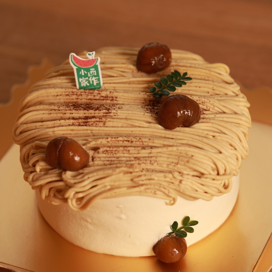 焦糖栗子红茶蛋糕