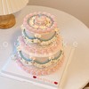 复古小花花6+4小双层蛋糕-低糖处理无添加 商品缩略图2