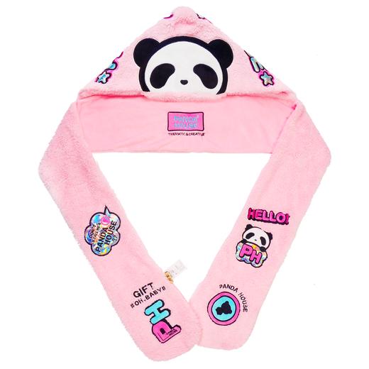 熊猫屋PANDAHOUSE 嘟嘟潮流连帽围巾 儿童款/成人款  送纸袋 商品图1