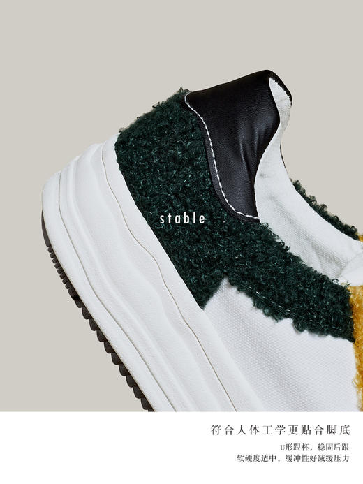 iSTEP新款贝壳鞋女板鞋女平底低帮系带女款休闲运动鞋 商品图3