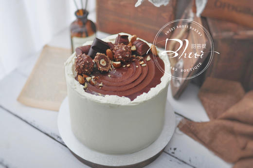 动物性淡奶油系列（浓郁黑巧）英国进口纯动物奶油生日蛋糕0200【加高款】 商品图1