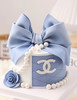 蓝色香奈蝴蝶结-翻糖造型蛋糕 商品缩略图0
