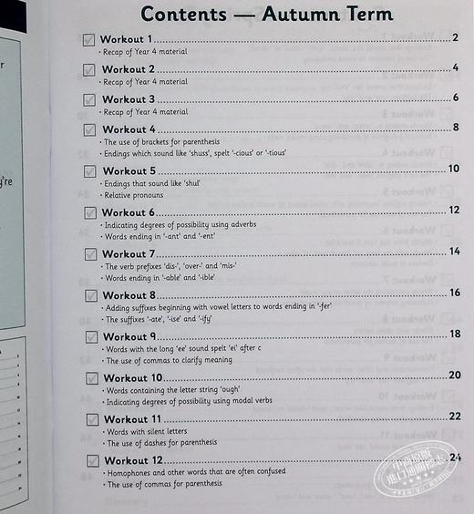 预售 CGP KS2 10-Minute Weekly Workouts 小学五年级数学英语十分钟小测周周练 趣味练习 思维培养 9-10岁 商品图5