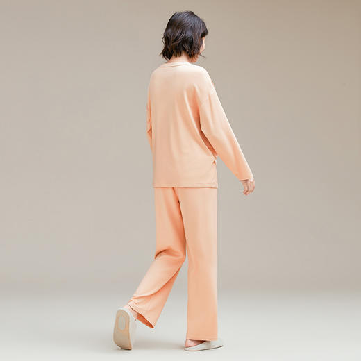 【门店同款】康妮雅睡衣家居服 女式长袖长裤套头套装 商品图4