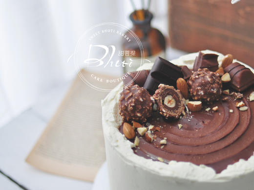 动物性淡奶油系列（浓郁黑巧）英国进口纯动物奶油生日蛋糕0200【加高款】 商品图2