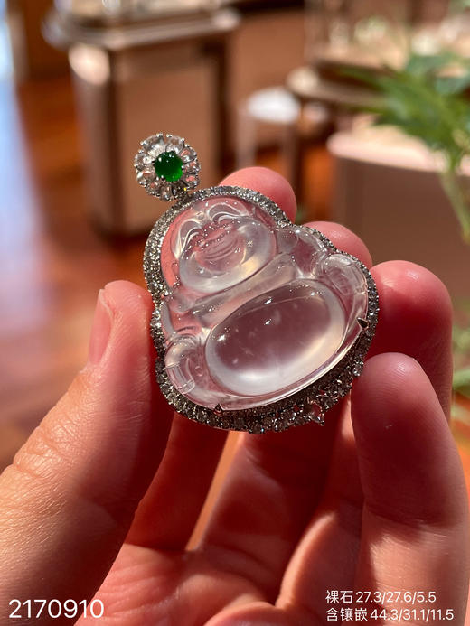 2170910，玻璃佛公吊坠。具体价格微信咨询 商品图1