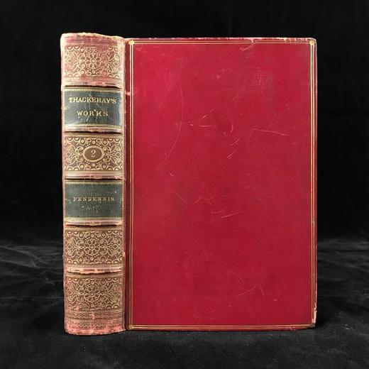 1878年 萨克雷《潘登尼斯》 1幅插图 全真皮精装32开 商品图0