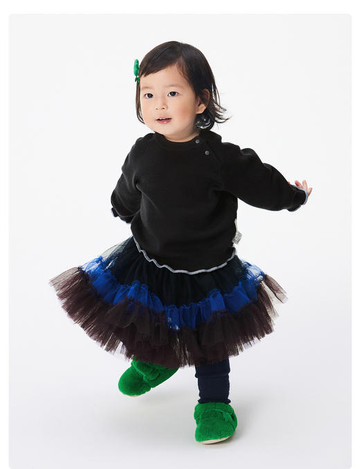 JNBY  22年冬款  花边纯羊毛中袖套头毛衫  YMA310150 商品图1