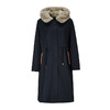 EITIE爱特爱冬季新款兔毛皮中长款皮草舒适保暖连帽大衣6893522 商品缩略图5
