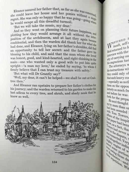 特罗洛普《巴彻斯特养老院》 9幅插图 精装18开带书匣 商品图12