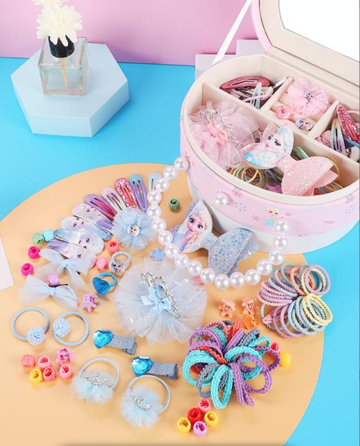 迪士尼冰雪奇缘儿童皇冠头饰发夹发饰礼盒  XHR 商品图3