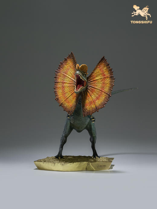 铜师傅 全铜摆件《侏罗纪世界3》之双脊龙 铜工艺品礼品桌面摆件 商品图3