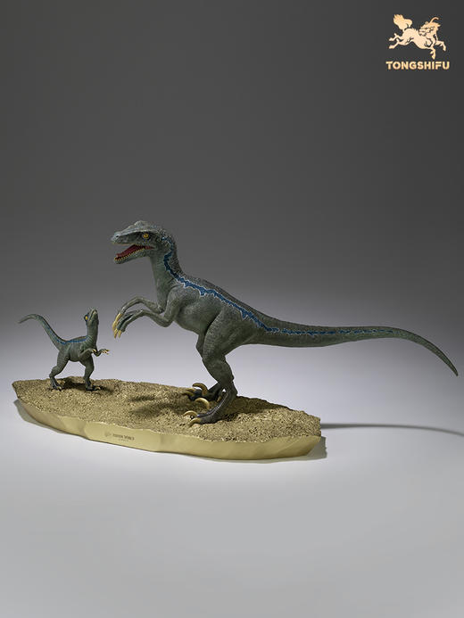铜师傅 全铜摆件《侏罗纪世界3》之迅猛龙布鲁与贝塔礼品桌面摆件 商品图2