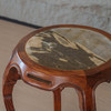 清 红木镶云石三弯腿四足香几 商品缩略图1