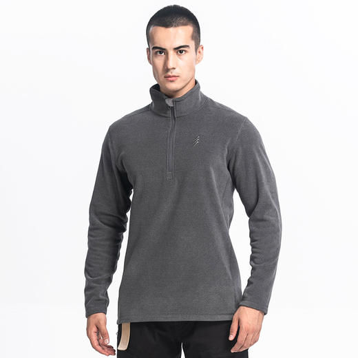 21AW新品上市！！-鹰爪行动秋冬新品 探险者  抓绒衣男立领户外登山摇粒绒加厚保暖套头上衣 商品图2