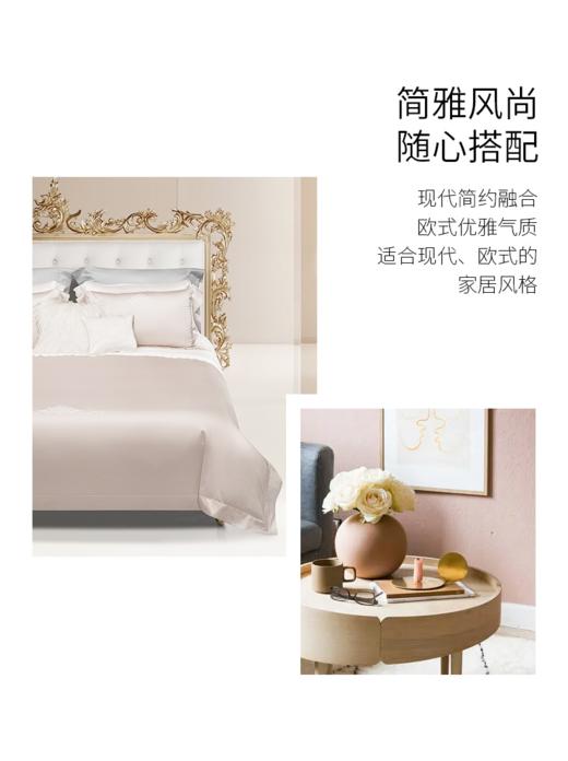 罗卡芙-60支纯棉绣花套件素色简雅全棉四件套 狄诺瓦（限富临店自提） 商品图1