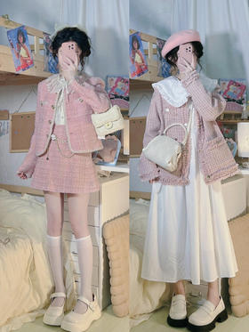 一眼就爱的粉色，这样穿太温柔啦~