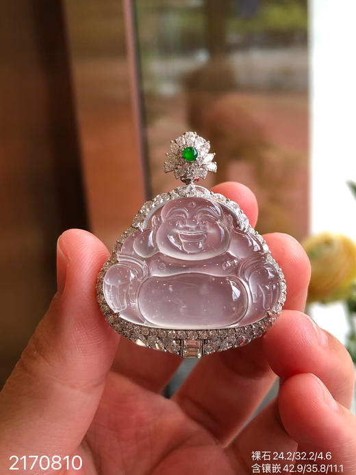 2170810，玻璃佛公吊坠。具体价格微信咨询 商品图3