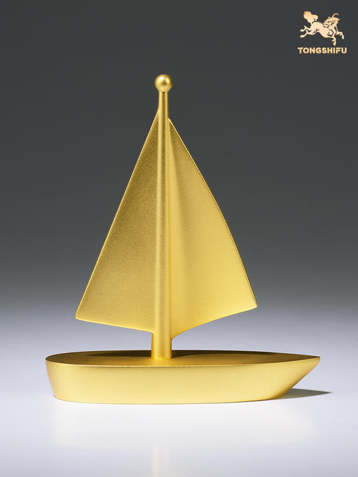 铜师傅 全铜摆件《一帆风顺》铜工艺品 办公室客厅桌面家居饰品 商品图2