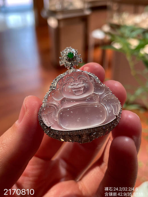 2170810，玻璃佛公吊坠。具体价格微信咨询 商品图1
