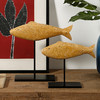 石鱼工艺品 创意现代简约家居客厅玄关软装饰品鱼摆件摆饰 商品缩略图0
