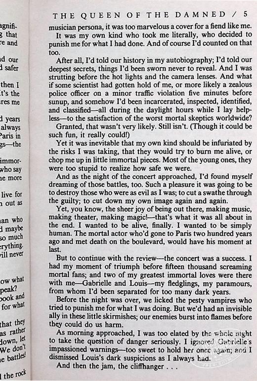 【中商原版】吸血鬼史诗系列3：吸血鬼女王 英文原版 The Vampire Chronicles #03: The Queen of the Damned Anne Rice 商品图6