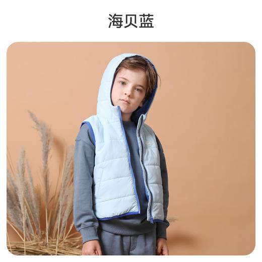 i-baby4-6岁儿童恒温夹棉连帽马甲 商品图7