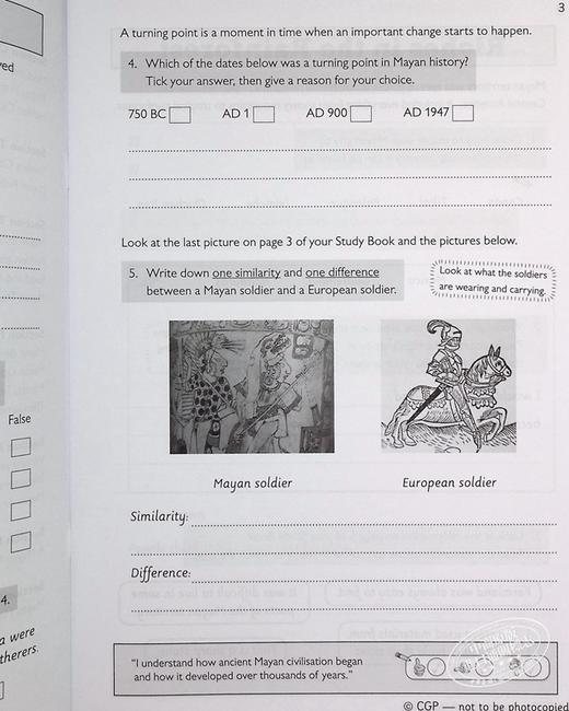 CGP儿童教辅 探索与学习历史系列 全套14册 含练习 KS2 Discover & Learn History:Complete 14 Book 7-10岁 商品图6