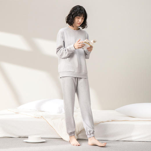 【门店同款】康妮雅睡衣家居服 女式长袖长裤套头套装 商品图3