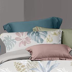 梦洁 纯棉印花四件套：訫雅 "被套：200*230cm 床单：230*235cm 短枕：50*70cm*2"