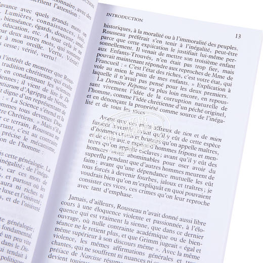 【中商原版卢梭Discours sur l origine et les fondements de l inegalite parmi les hommes 法文原版  Jean Jacque 商品图3
