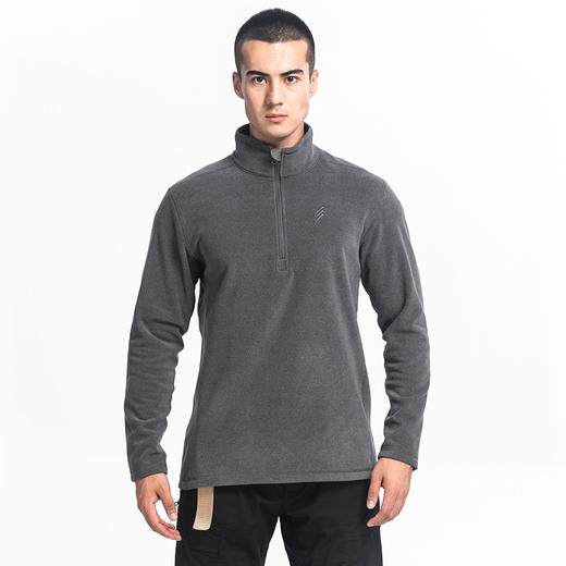 21AW新品上市！！-鹰爪行动秋冬新品 探险者  抓绒衣男立领户外登山摇粒绒加厚保暖套头上衣 商品图0