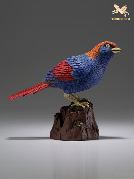 《铜师傅百鸟集》之红翅噪鹛铜工艺品 办公室客厅桌面家居饰品 商品图3