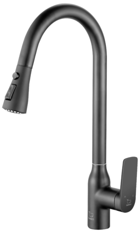 WCF12-28Q/抽拉厨房混合龙头（枪灰色）