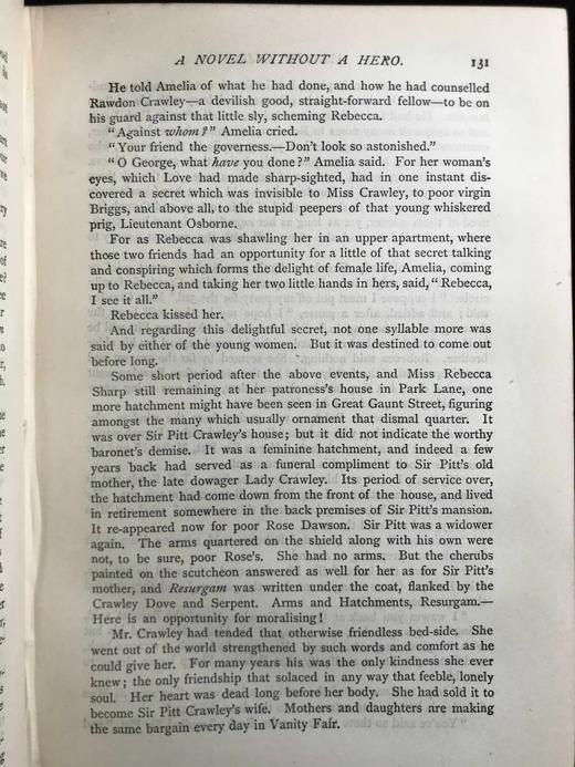 1878年 萨克雷《名利场》 1幅插图 全真皮精装32开 商品图6