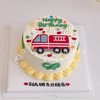 消防车手绘蛋糕-低糖处理无添加 商品缩略图1
