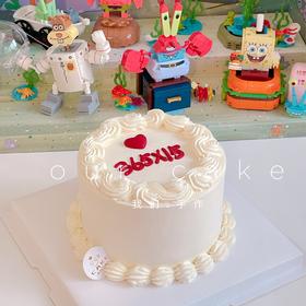 简约复古纪念日蛋糕-低糖处理无添加