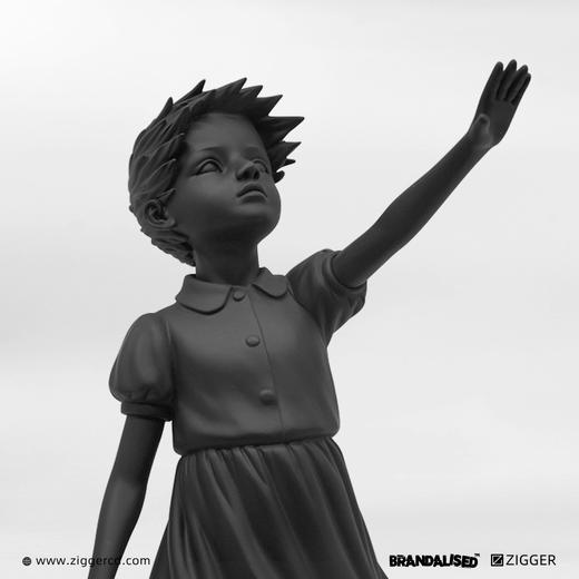 Banksy the girl with heart balloon- 全黑 商品图5