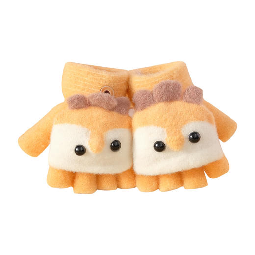 【萌趣翻盖手套！御寒又保暖】冬季动物企鹅手套 儿童保暖可爱萌趣婴儿手套童装 商品图4