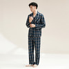 【门店同款】康妮雅睡衣家居服 男式长袖长裤开襟套装 商品缩略图2