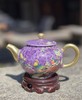 茄皮紫地扒花描金壶 商品缩略图0