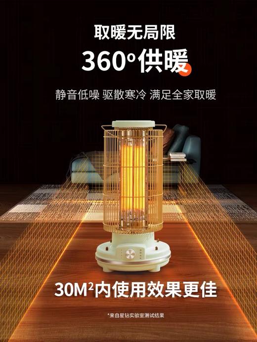 星钻取暖器家用节能电暖炉速热碳纤维小型烤火炉复古鸟笼小太阳电暖器NRK/NRK-02/NRS 商品图6