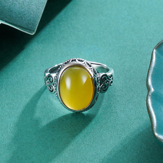 子佩集S925银黄玉髓戒指【BN211】2210 商品图1