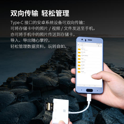 沣标（FB）安卓/苹果手机高速读卡器  SD/TF/CF三合一 商品图2