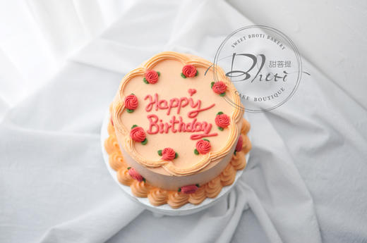 动物性淡奶油系列（首尔系列）英国进口纯动物奶油生日蛋糕0010【加高款】 商品图1